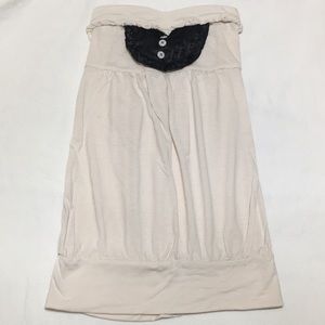 Miss Chievous Cream Tube Tops